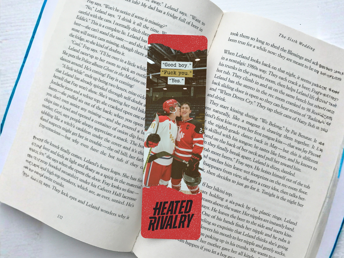Heated Rivalry Hockey Bookmark