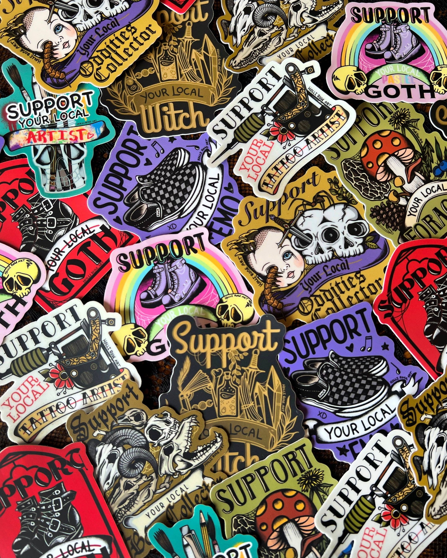 Support Your Local Witch Sticker