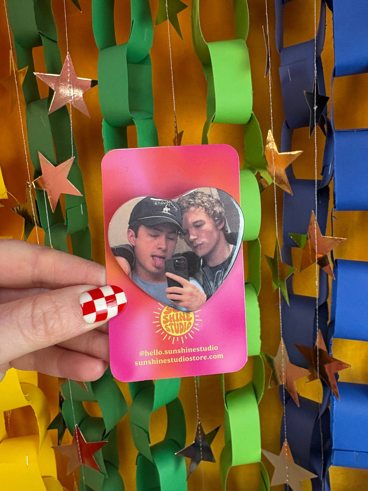 Mirror Selfie Heated Rivalry Pin: Not Carded For Display