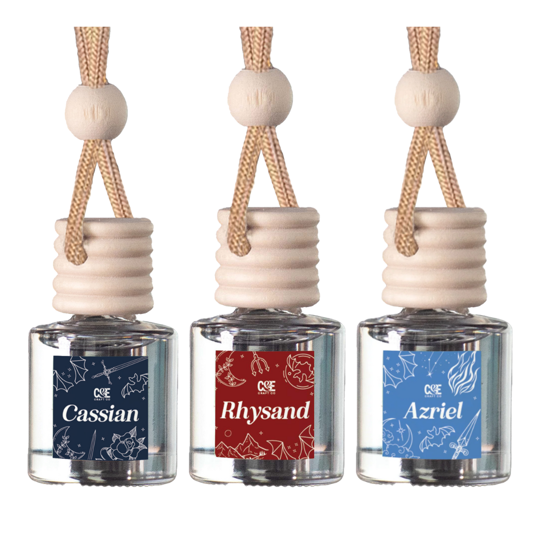 Bookish Scented Car Freshener - Long Lasting - Air Car Diffuser: Rhysand