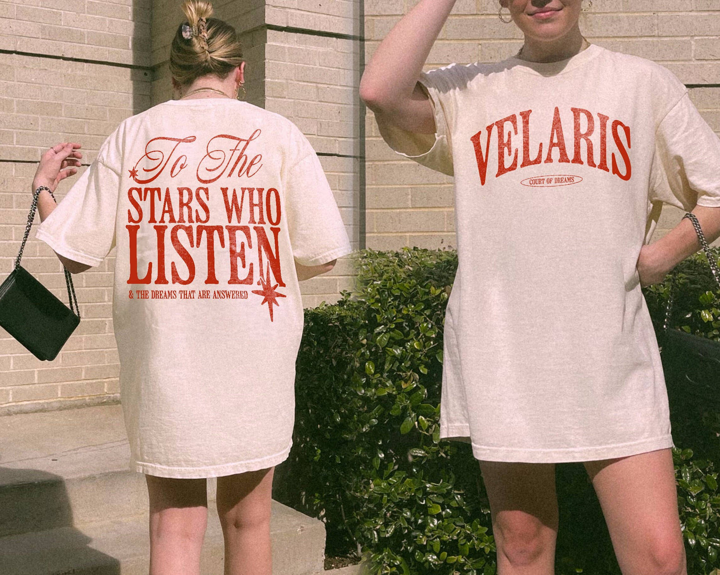 ACOTAR Comfort Colors To The Stars Velaris Night Court Tee: White / L