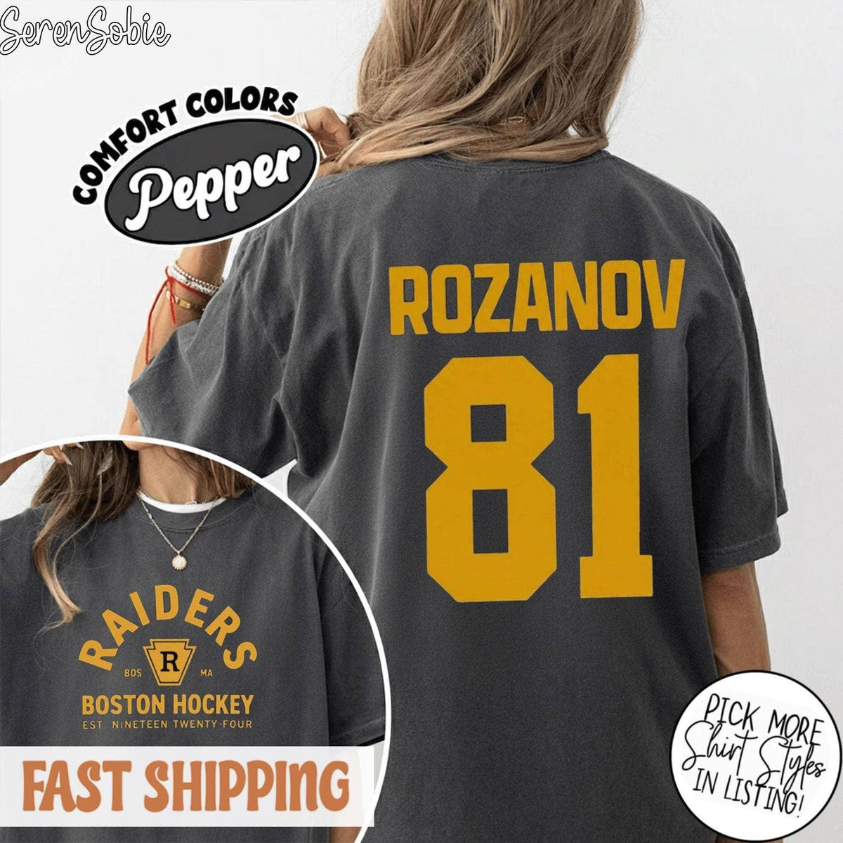 Rivalry Inspired Boston Raiders Tee: T-shirt / Black / L