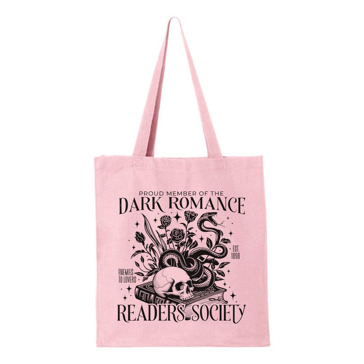 Dark Romance Readers Society Tote Bag : Natural