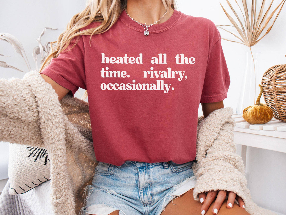 Heated Rivalry Comfort Colors Tee: T-shirt / Pepper (Comfort Colors) / XL