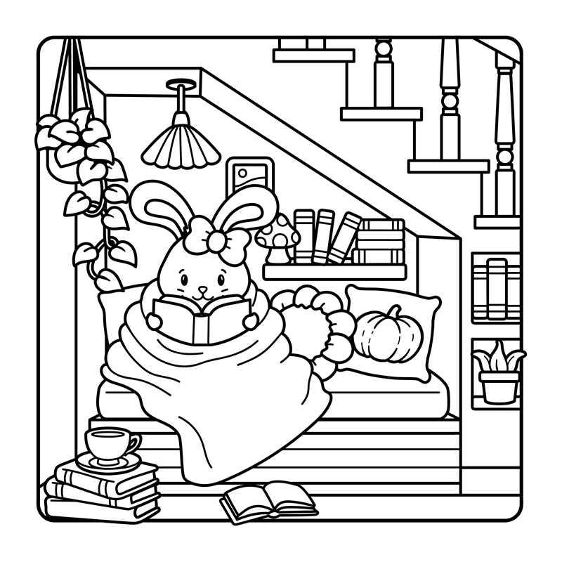 Comfy Fall Coloring Book by: Paperback; 96 pages / English