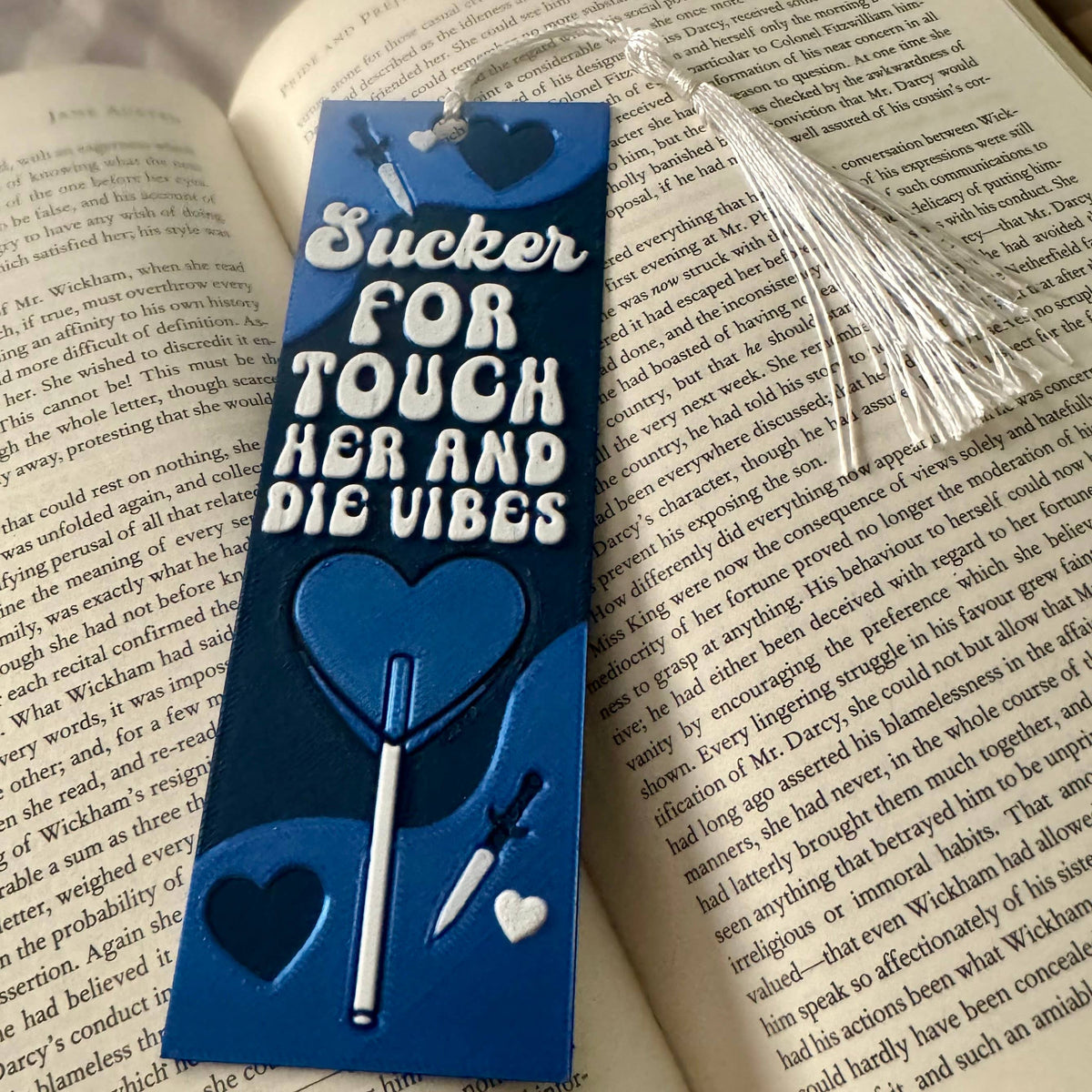 Sucker For Touch Her and Die Vibes 3D Bookmark