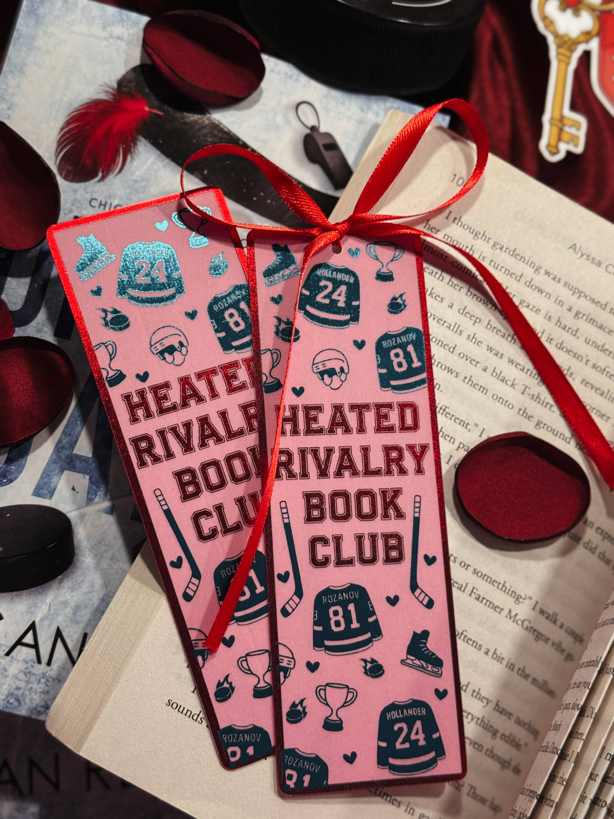 Heated Rivalry Foil Bookmark: Bow