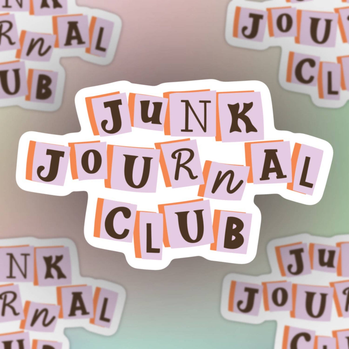 Junk journal club sticker