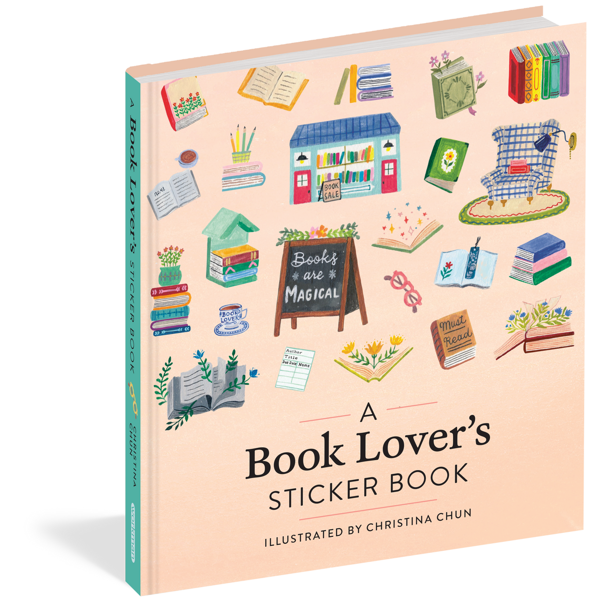 A Book Lover's Sticker Book: Hardcover