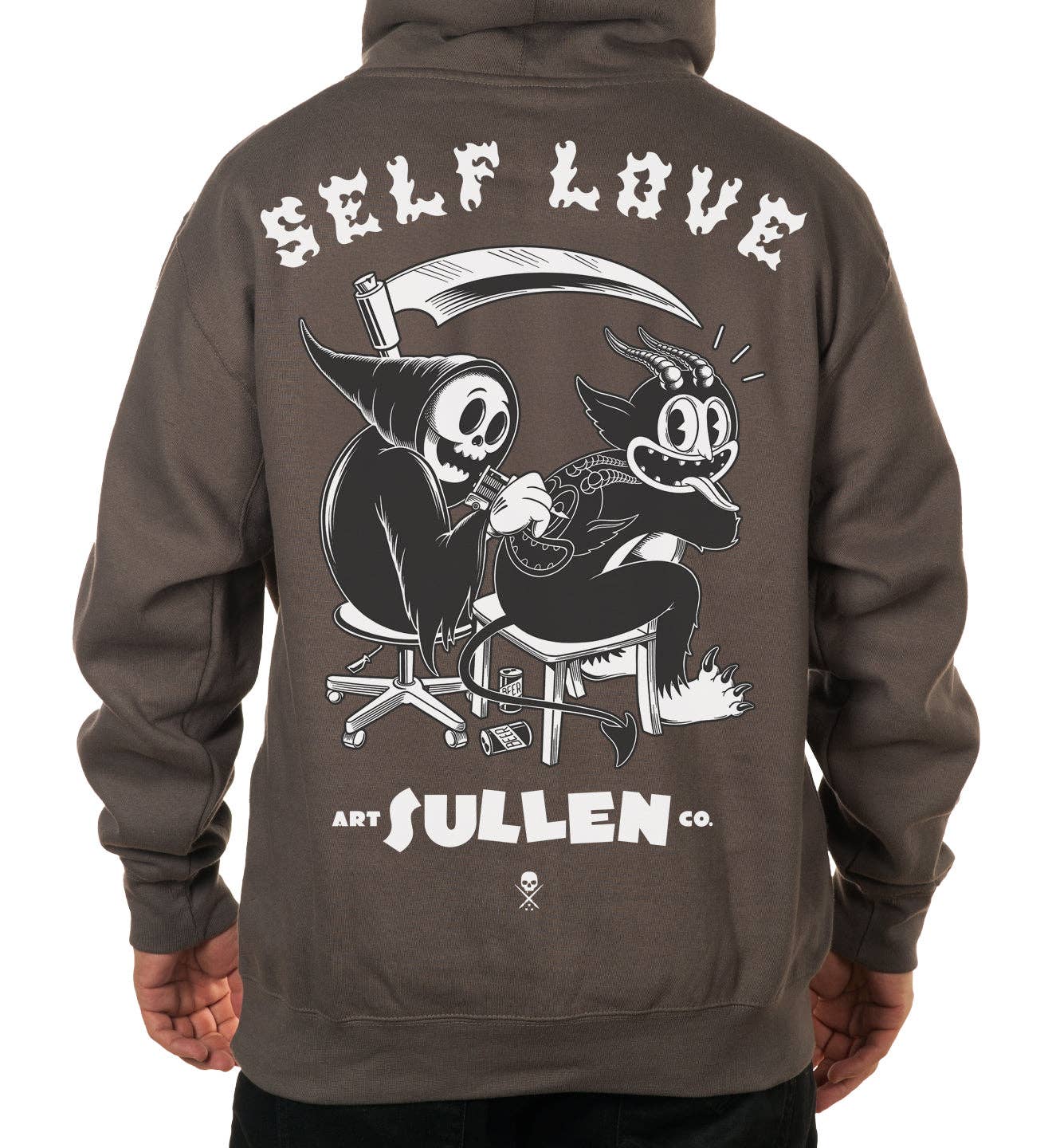 Self Love Pullover: GREY / XL