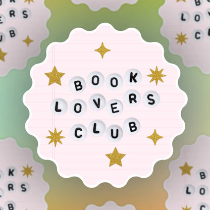 Book lovers club sticker