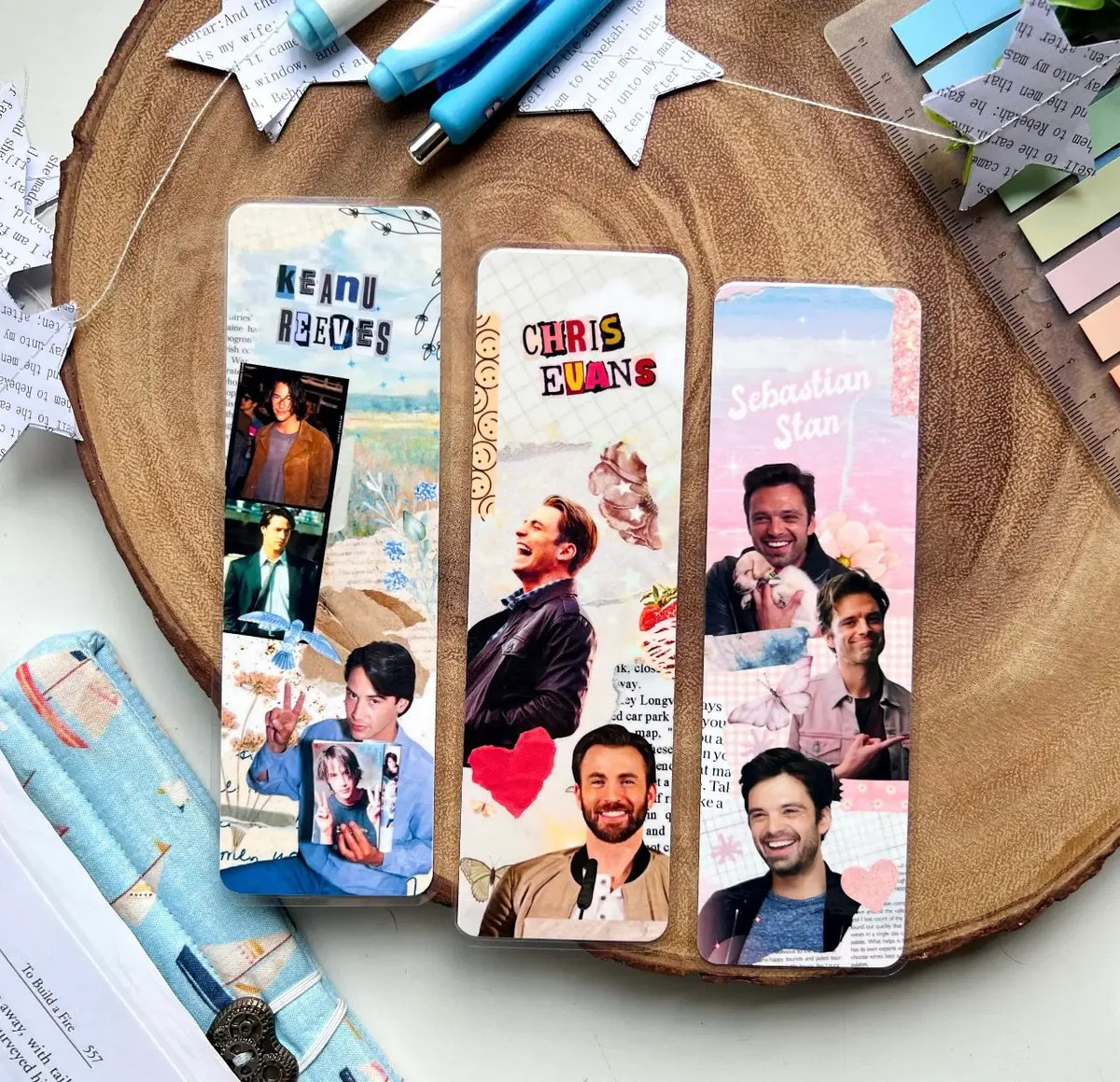 Celebrity Collage (9 versions) Bookmarks: Chris