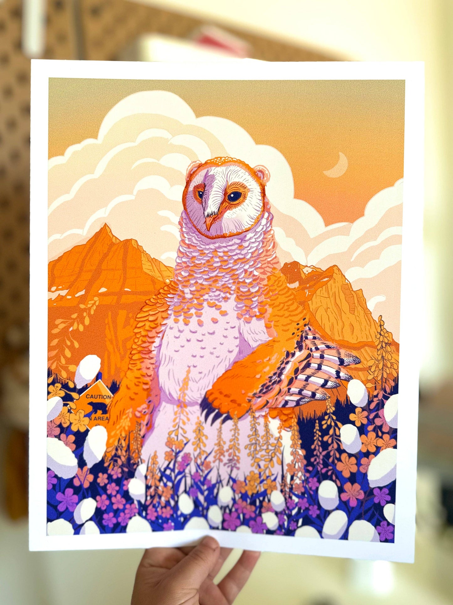 Owlbear in Glacier Print: 11x14
