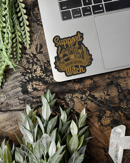 Support Your Local Witch Sticker