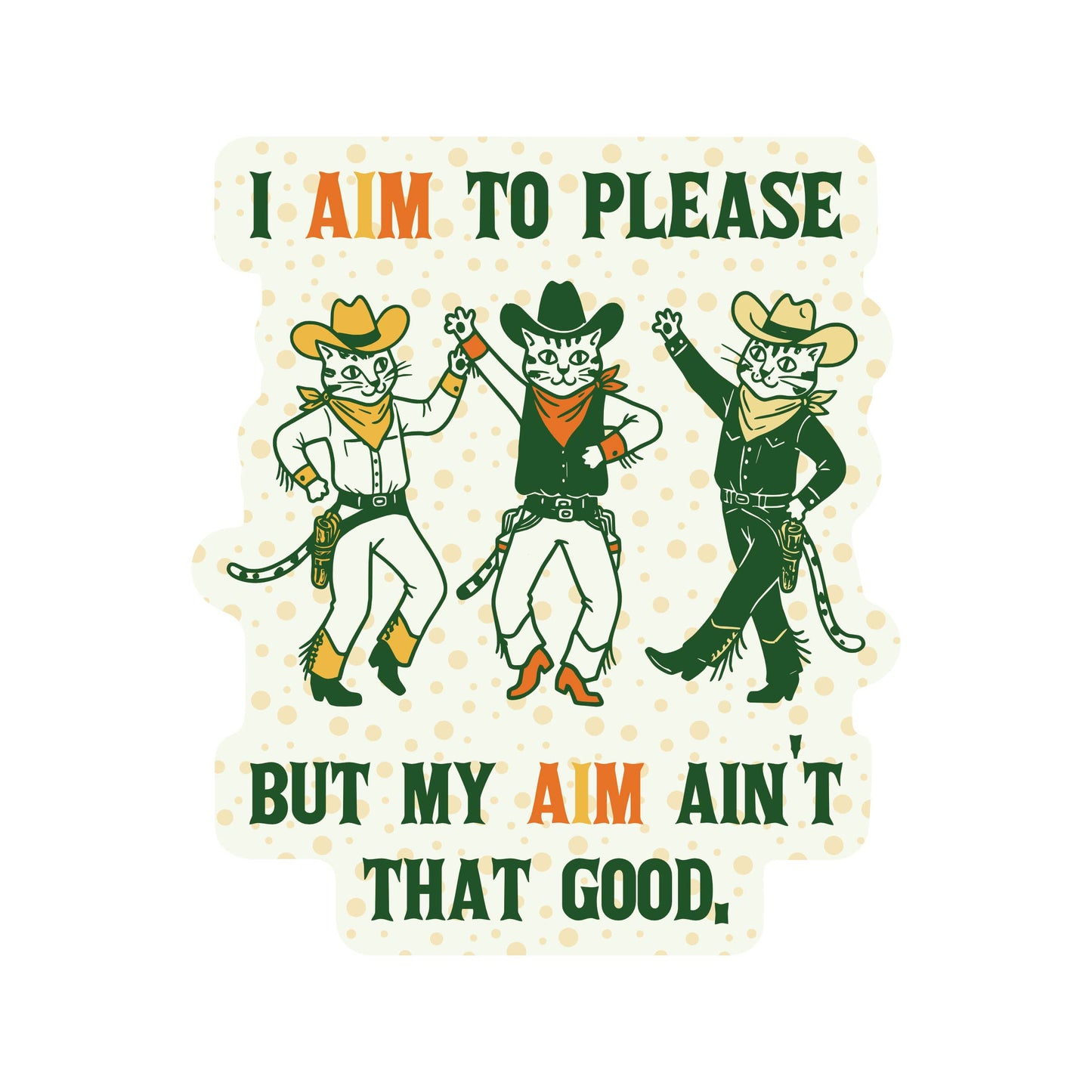 Funny Cute Kitty Cat Sarcastic High Quality Vinyl Sticker