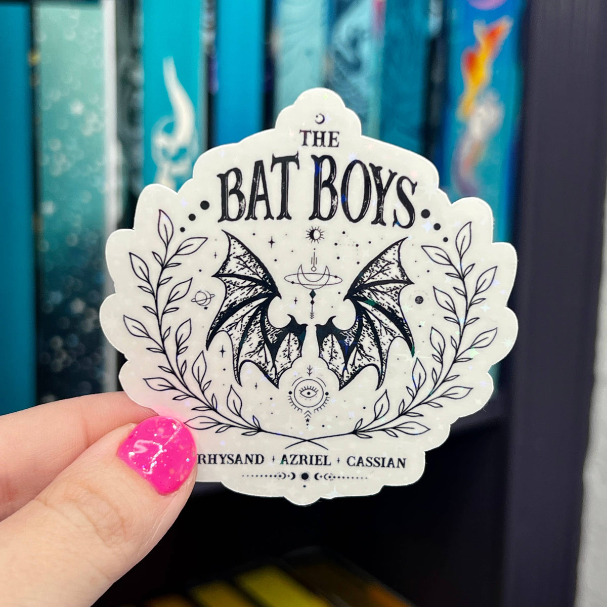 ACOTAR Bat Boys Rhysand Azirel Cassian Holographic Sticker