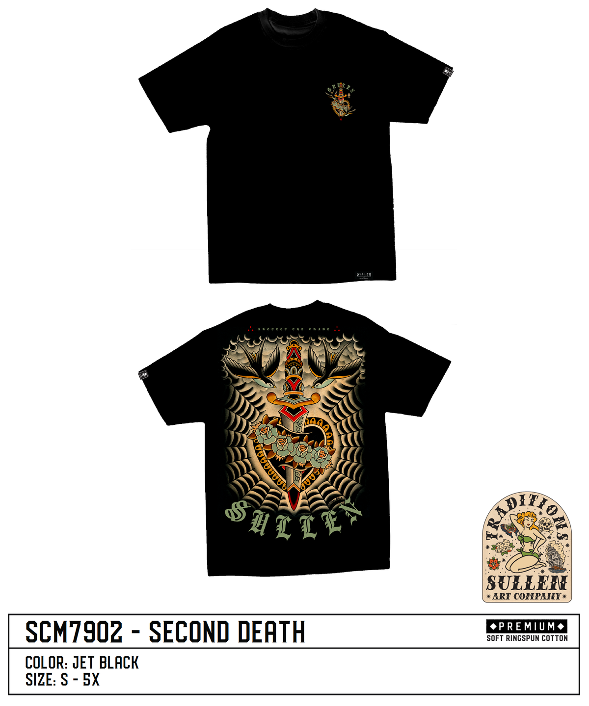 Second Death: JET BLACK / XL