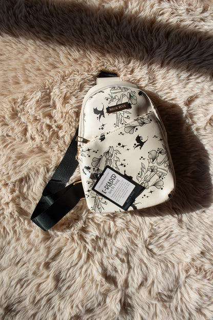 Bookish E-Reader Crossbody Tech Bag | Ivory Swords