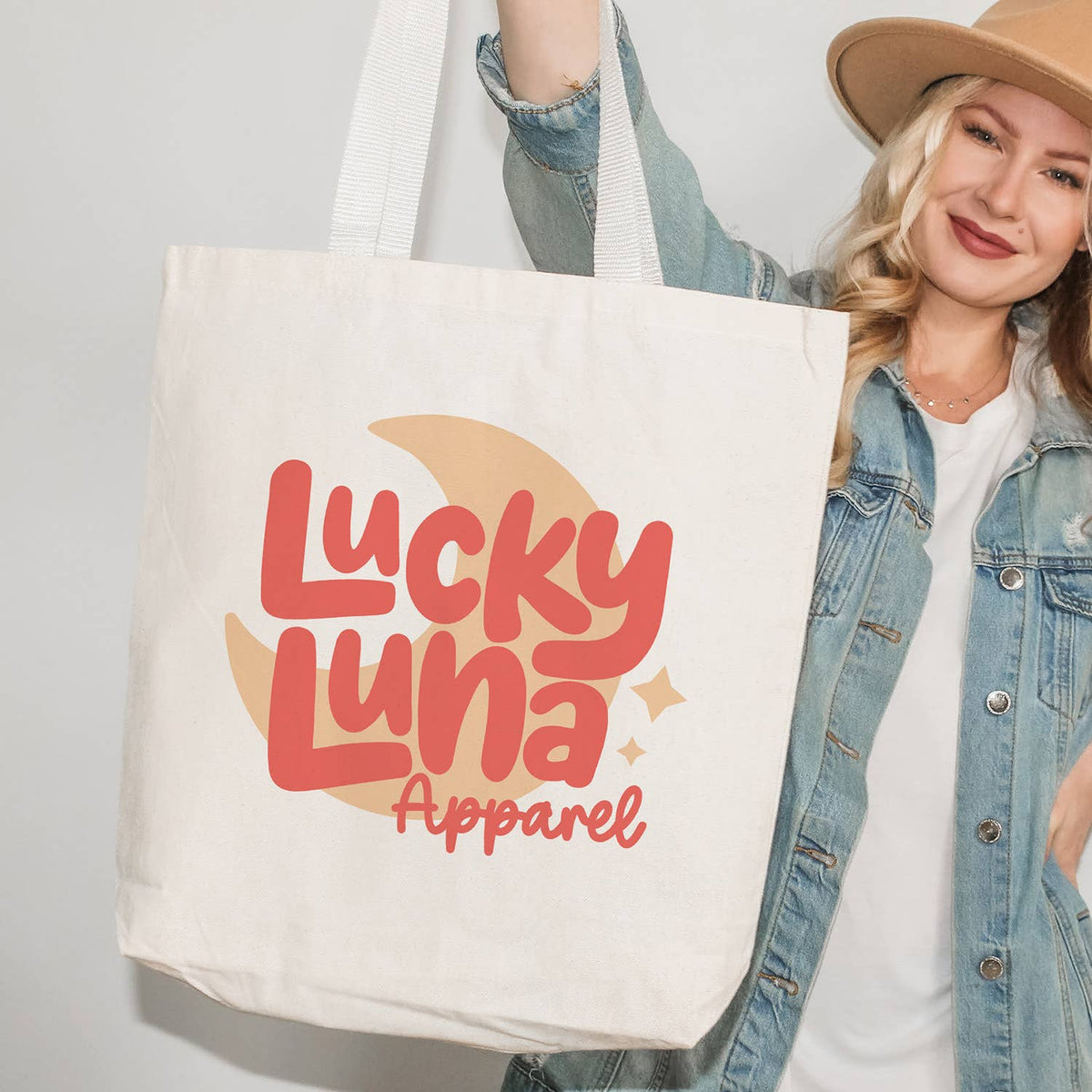 Your Custom Logo Tote Bag: Natural
