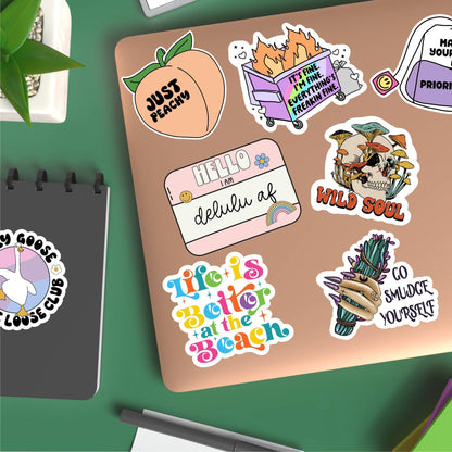 Lover of Cancelled Plans Funny Sticker for Introverts: Loose