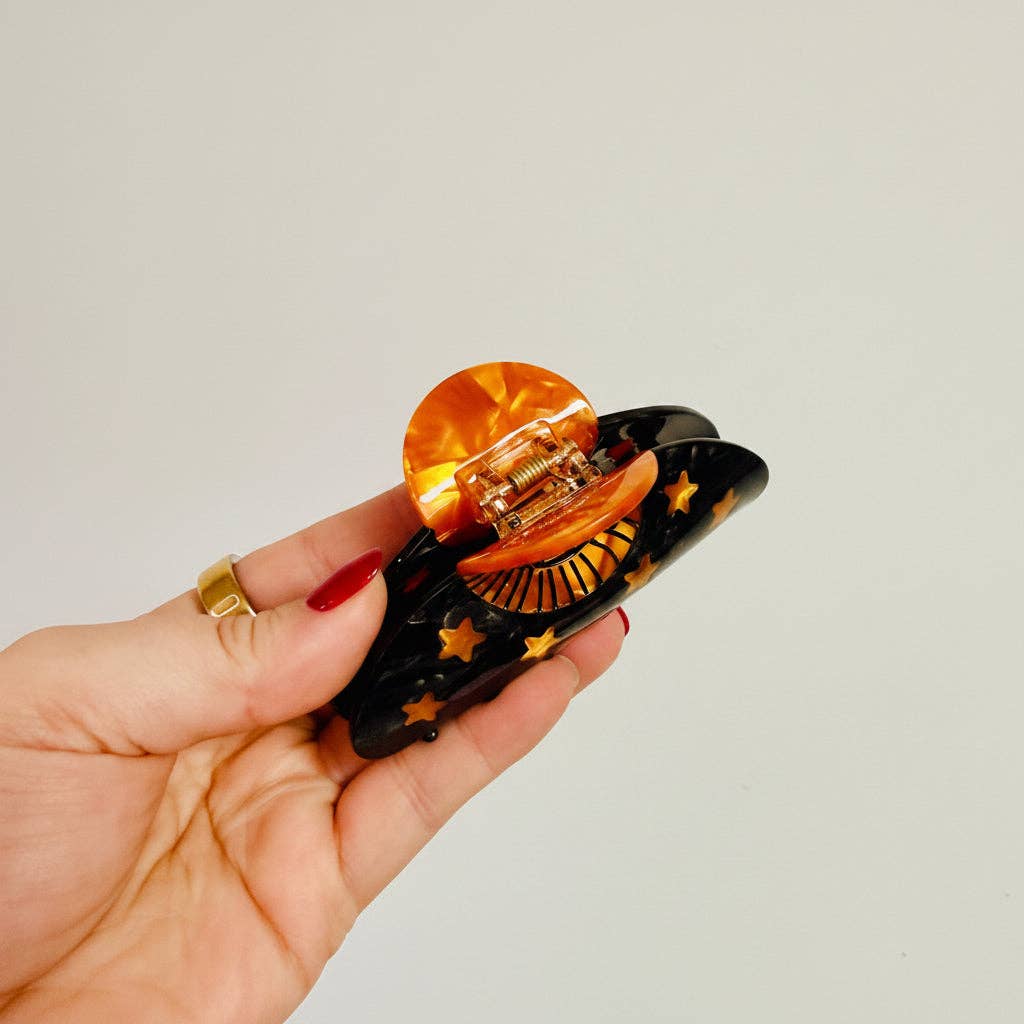 Acrylic Claw Clip, Sun Or Moon: Sun