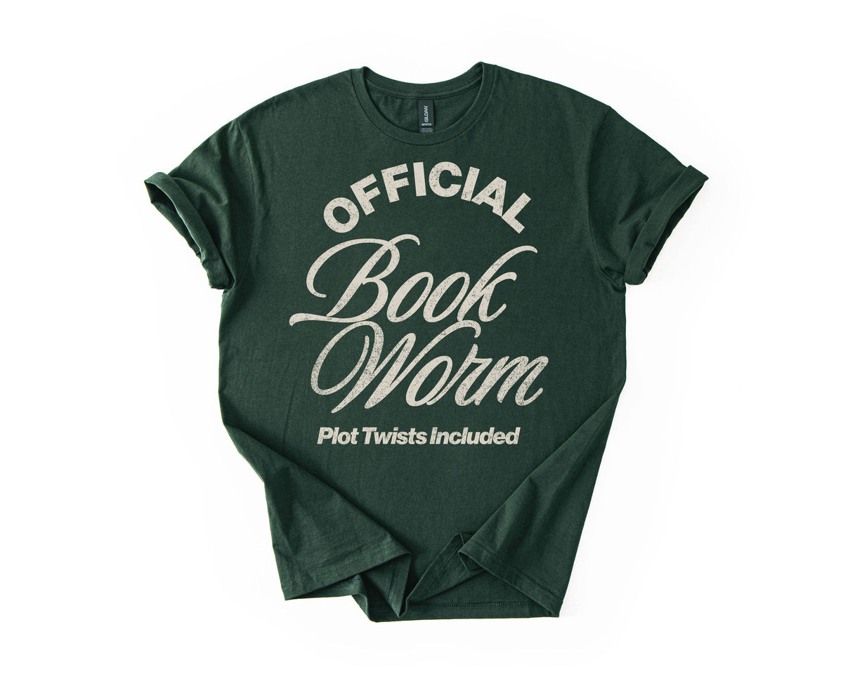 Bookworm | Graphic Tee or Sweatshirt | Book Obsessed: Forest Green / XL / Short