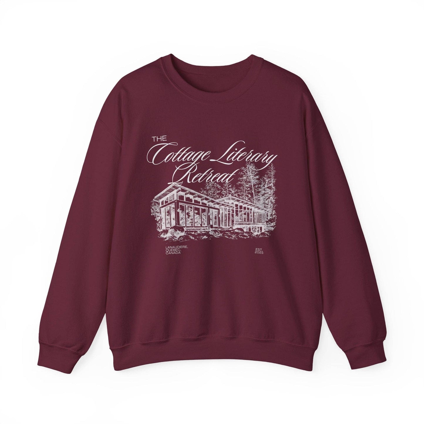 Heated Rivalry The Cottage Retreat Sweatshirt: Maroon / XL