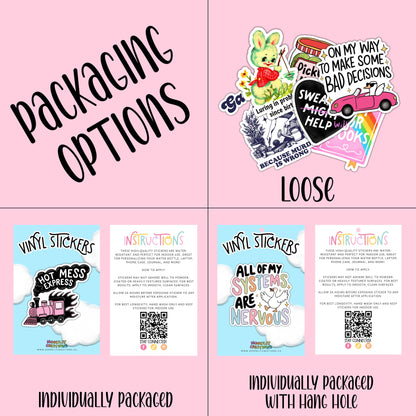 Please Be Patient with Me I'm from the 1900s Vinyl Sticker: Loose