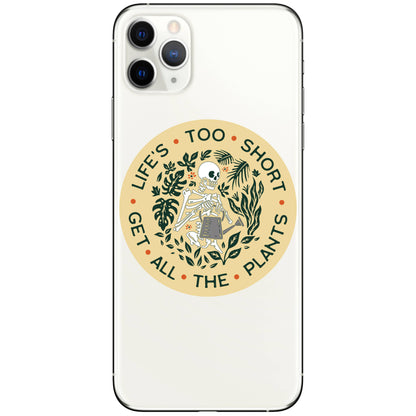 Cute Funny Plant Life Skeleton High Quality Vinyl Sticker