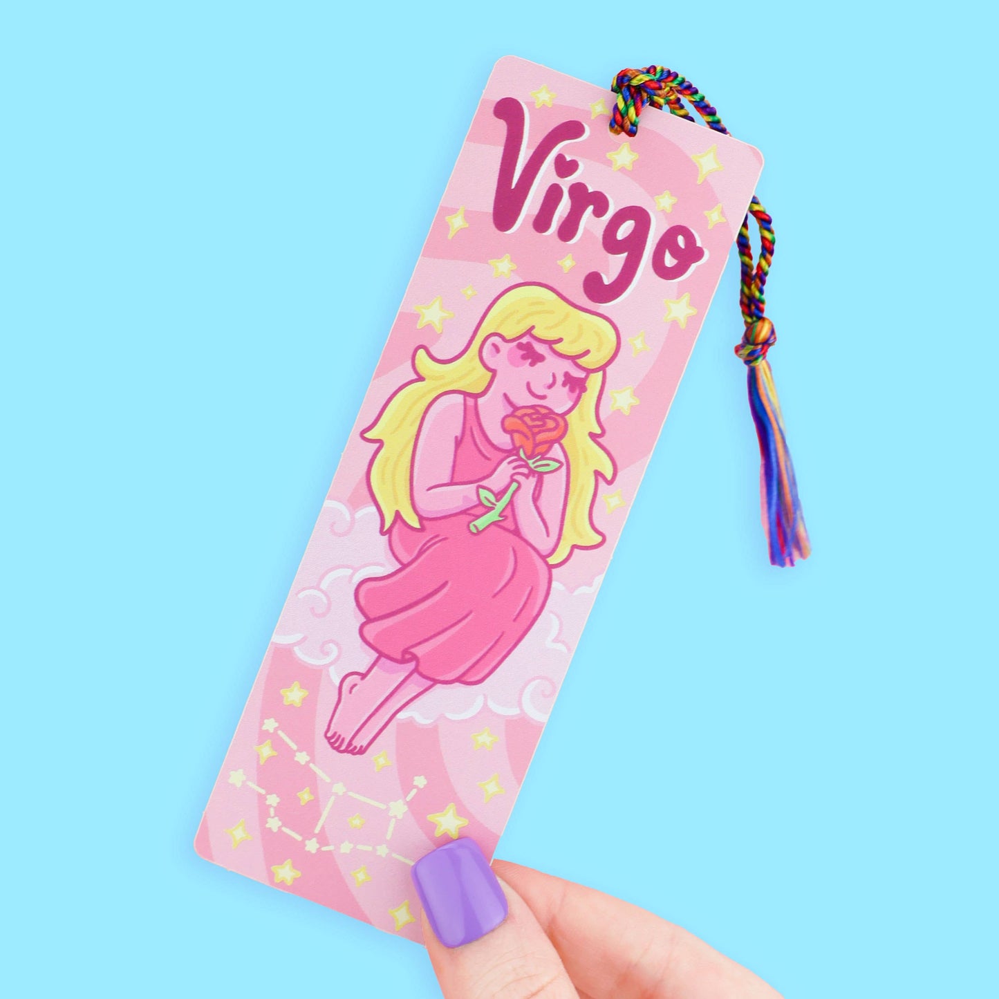 Virgo Zodiac Bookish Horoscope Bookmark with Tassel