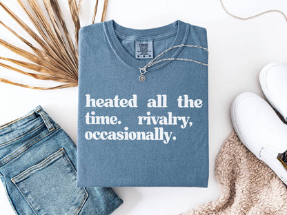 Heated Rivalry Comfort Colors Tee: T-shirt / Pepper (Comfort Colors) / XL