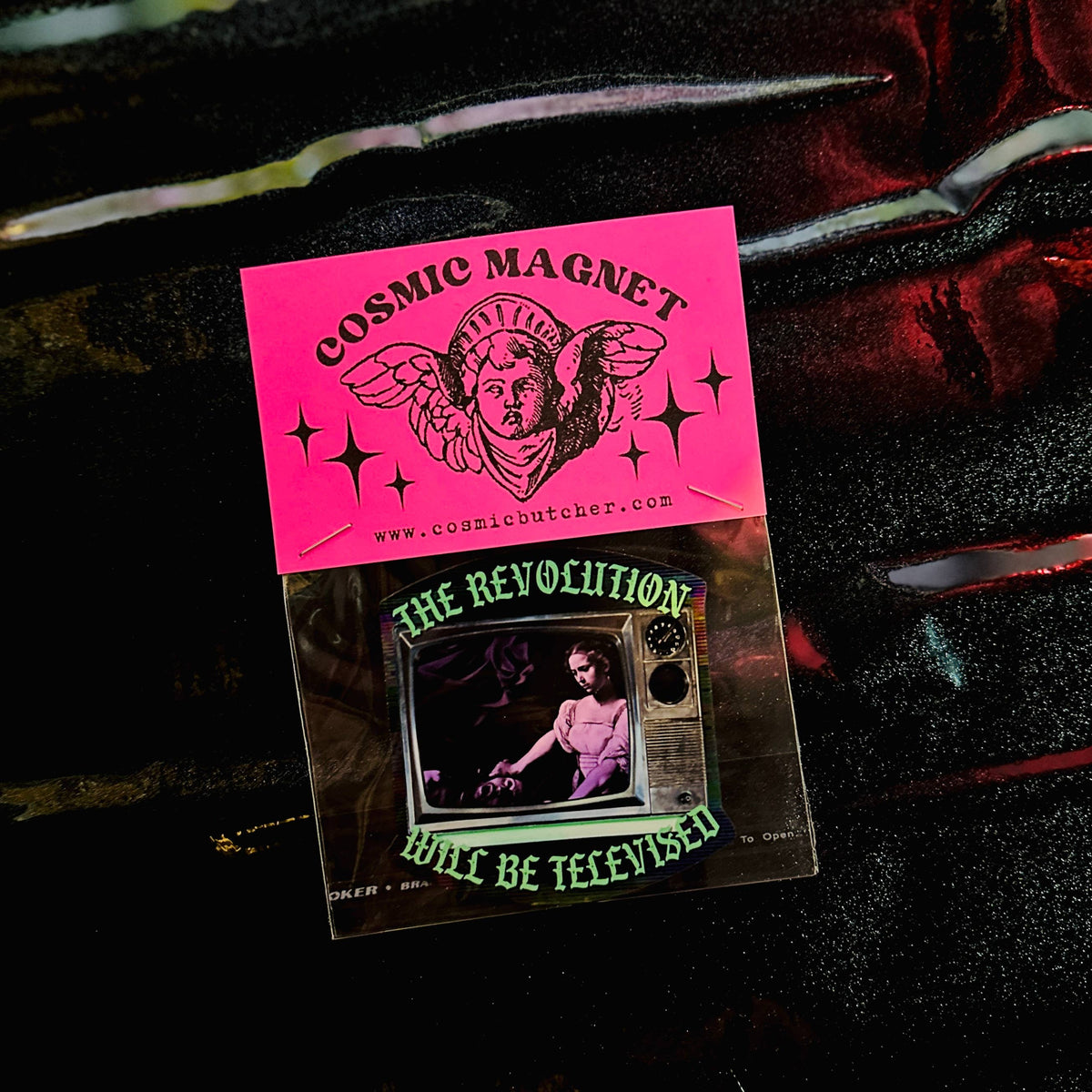 "Revolution Will Be Televised" Feminist Magnet Gift