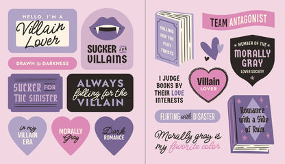 A Romance Reader's Sticker Book: Hardcover