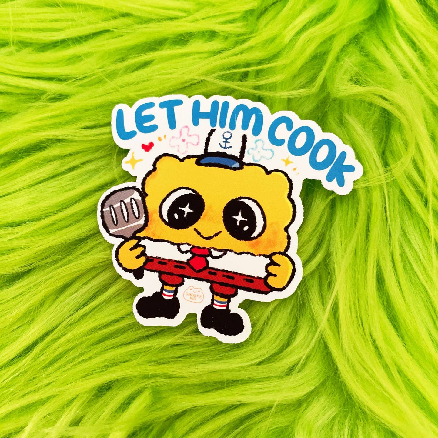 Let Him Cook | Vinyl Sticker|Sponge