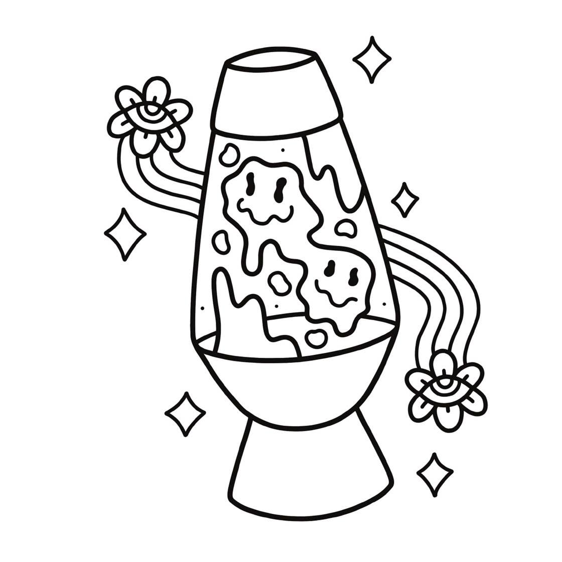 Trippy & Groovy: Bold and Easy Coloring Book: Hikaru Kotz