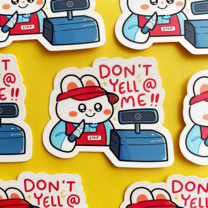 Don't Yell At Me Bunny Rabbit | Vinyl Sticker