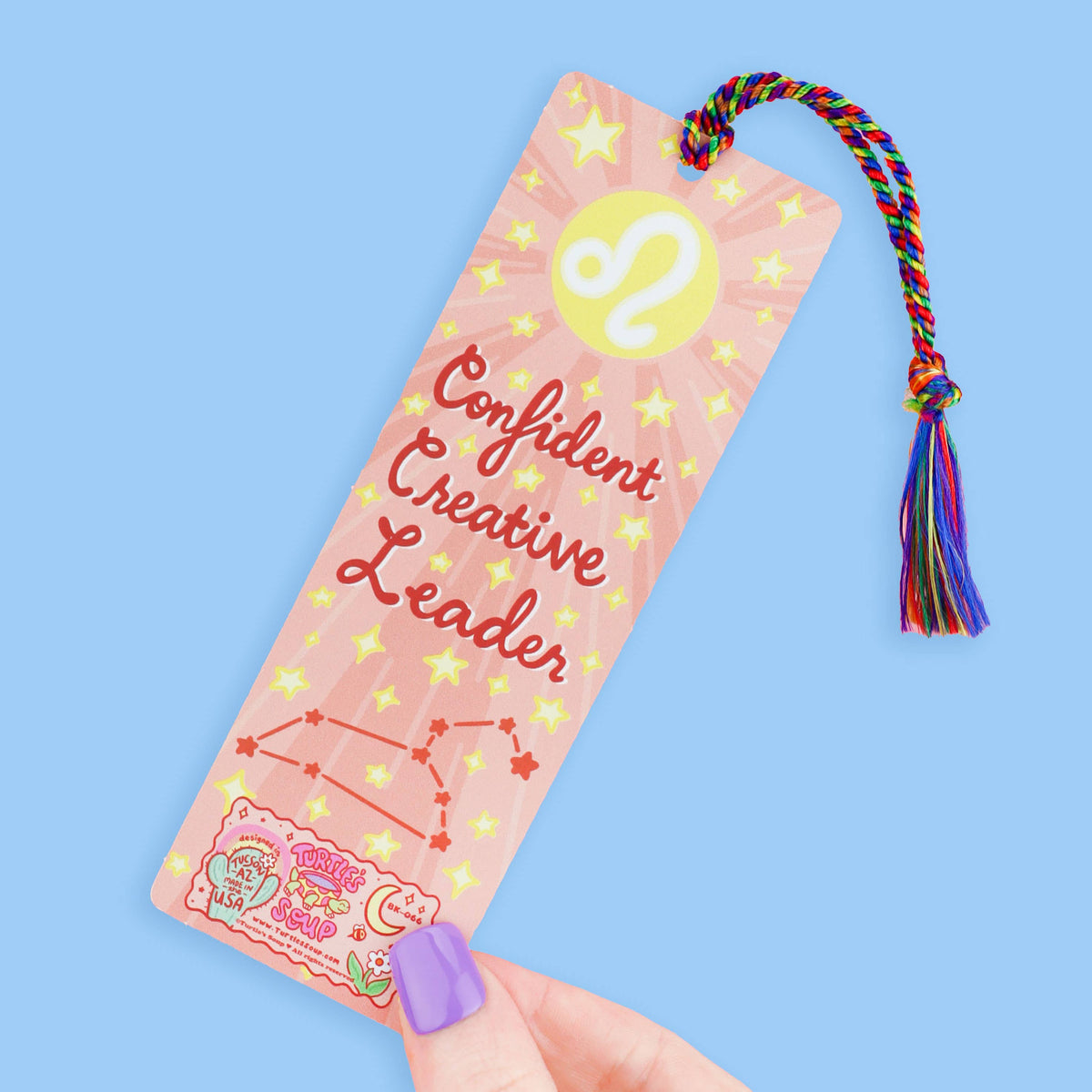 Leo Zodiac Bookish Horoscope Bookmark with Tassel