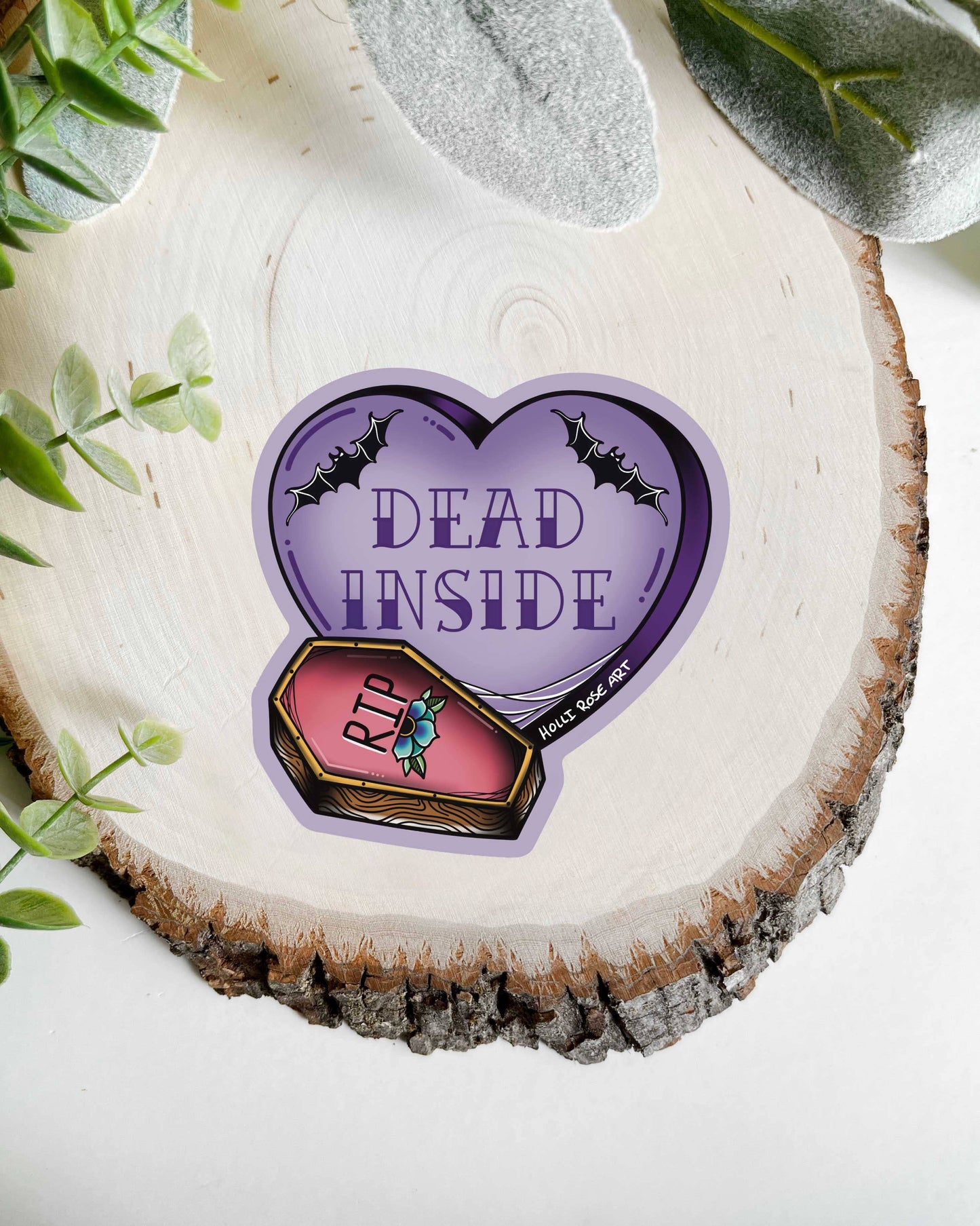 Dead Inside Heart Sticker 