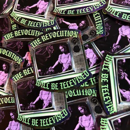 "Revolution Will Be Televised" Feminist Magnet Gift