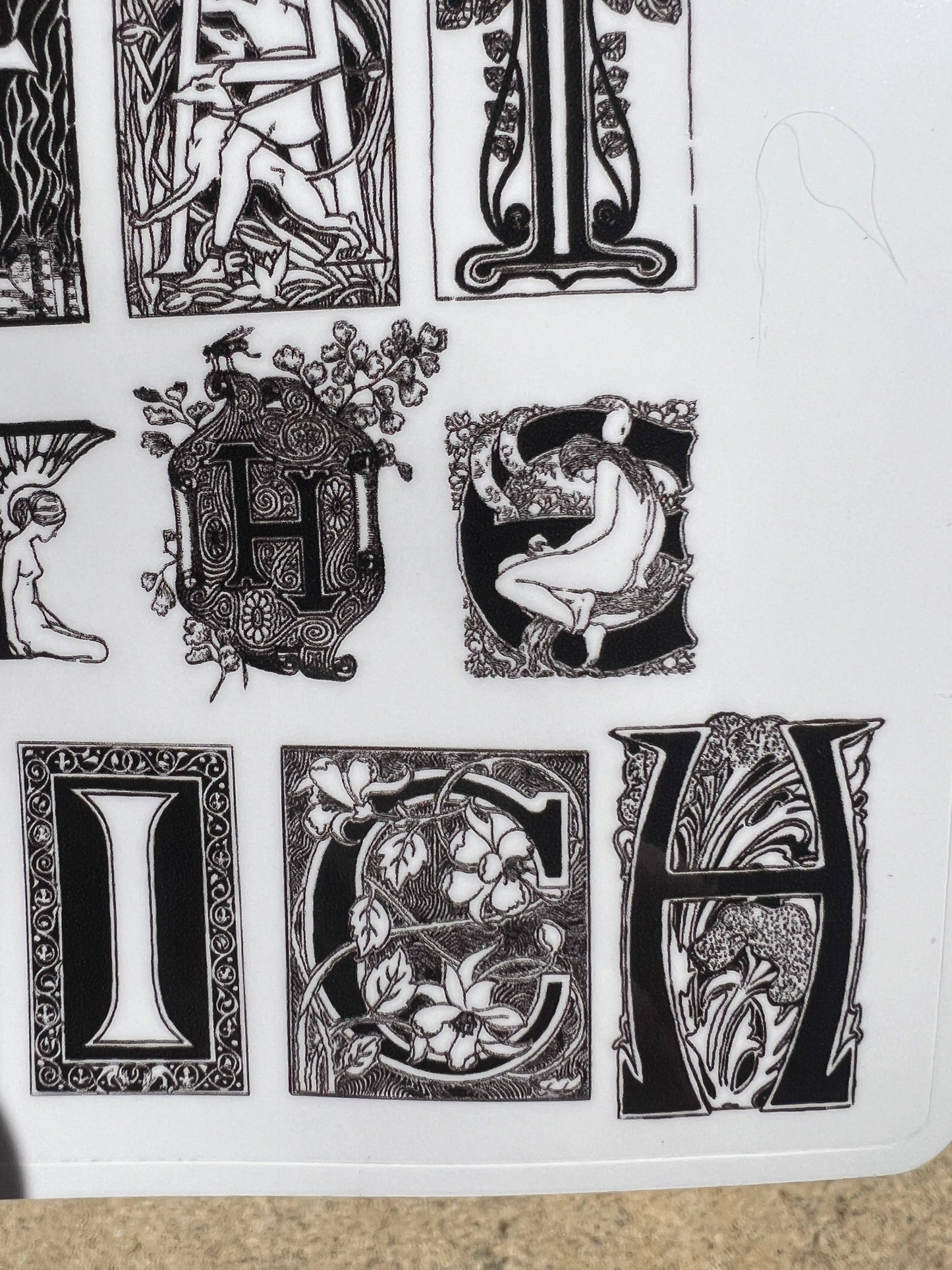 Sticker Eat The Rich Art Nouveau Punk Style 4 Inch