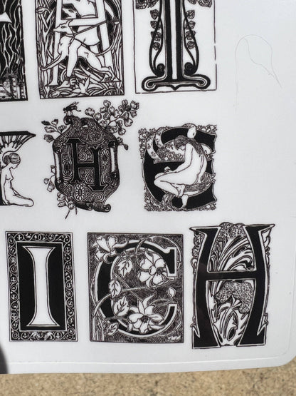 Sticker Eat The Rich Art Nouveau Punk Style 4 Inch