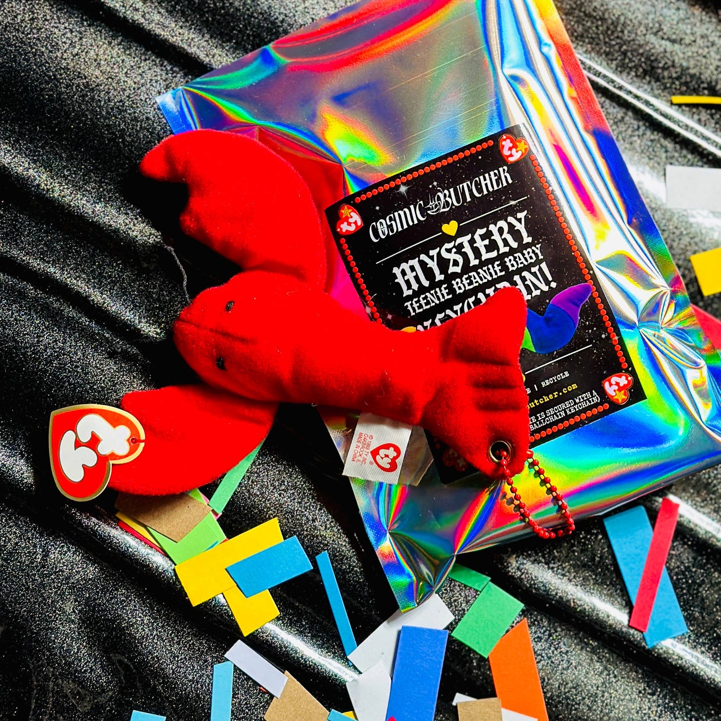 Teenie Beanie Baby Plush Keychain | 90's Nostalgia Blind Bag