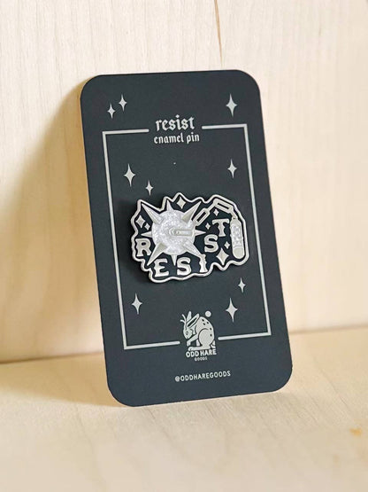 Resist Hard Enamel Pin