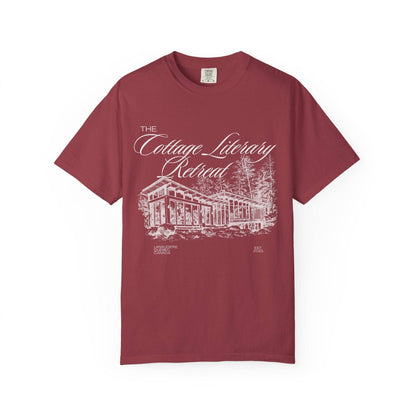 Heated Rivalry The Cottage Literary Retreat Tee: Black / XL