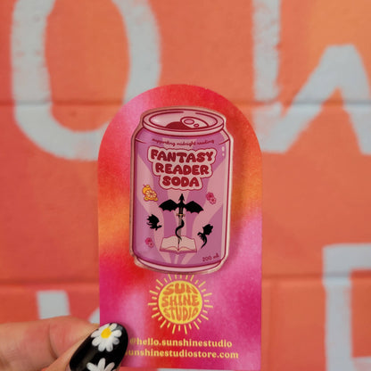 What's Your Flavor - Reader Soda Pins: "Fantasy Reader Soda"