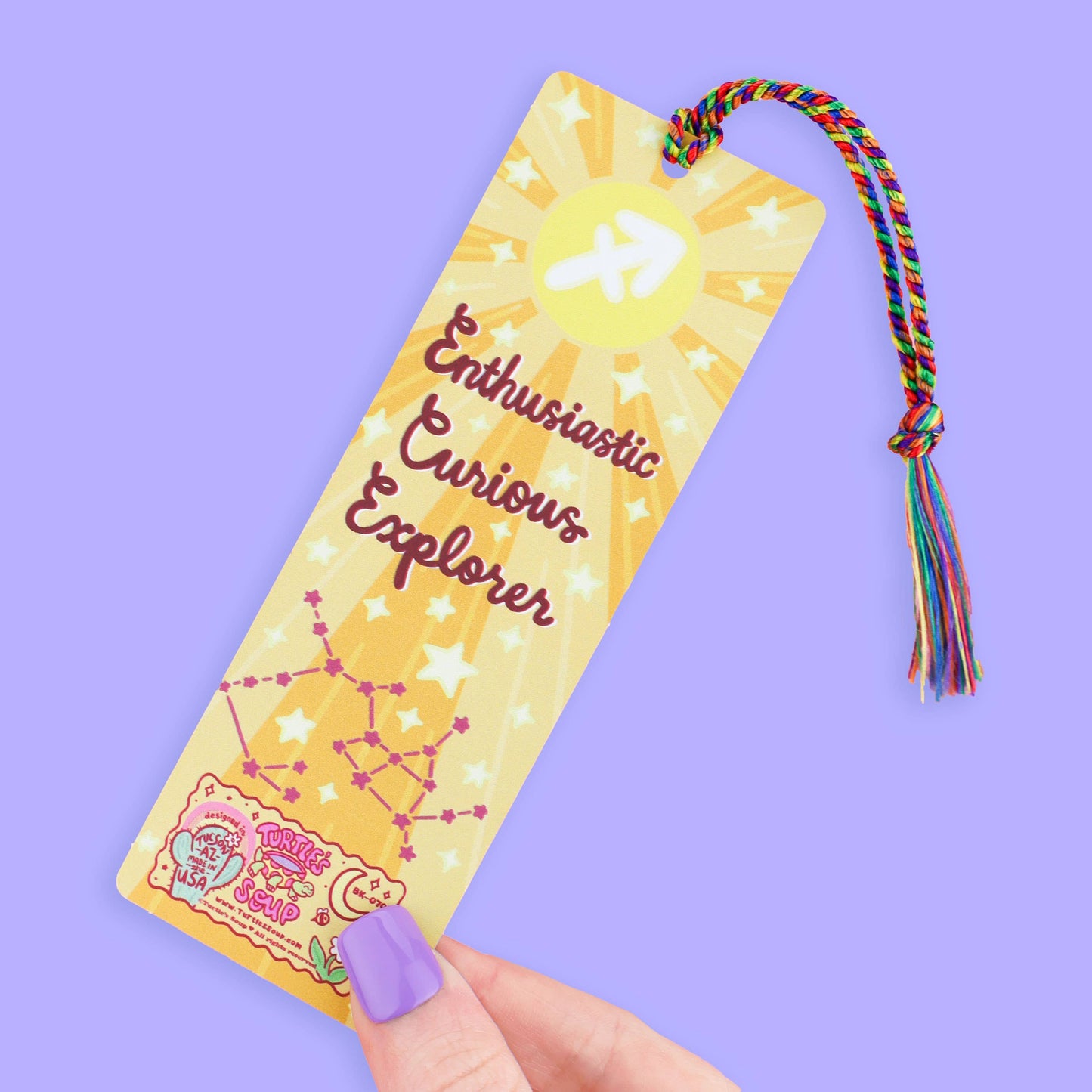 Sagittarius Zodiac Bookish Horoscope Bookmark with Tassel