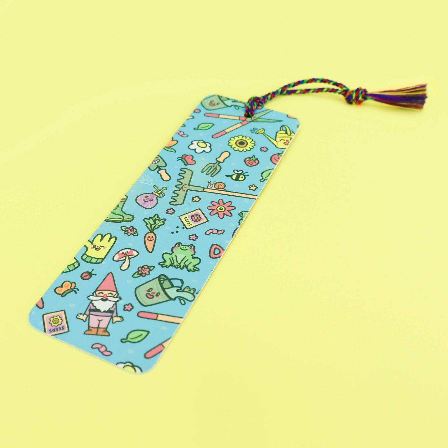 Planter Pals and Garden Gear Reading Bookmark with Tassel