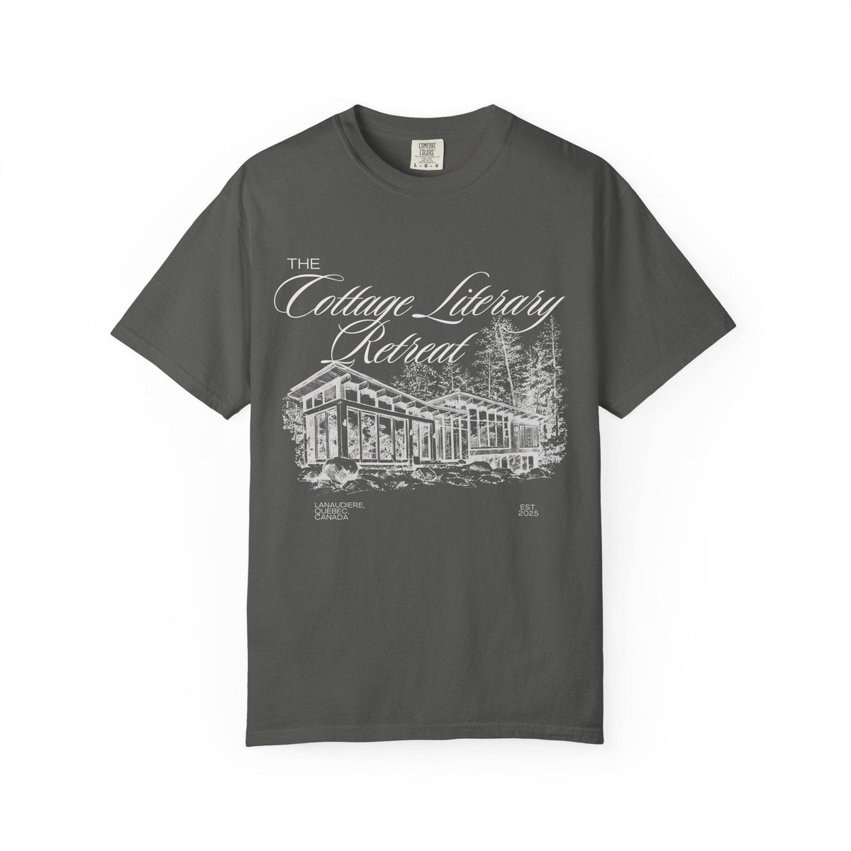 Heated Rivalry The Cottage Literary Retreat Tee: Black / XL