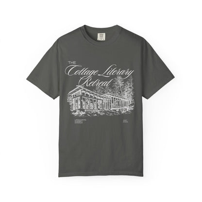 Heated Rivalry The Cottage Literary Retreat Tee: Black / XL