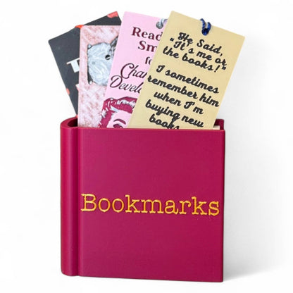 Bookmark Holder Caddy, Bookshelf Decor: Black